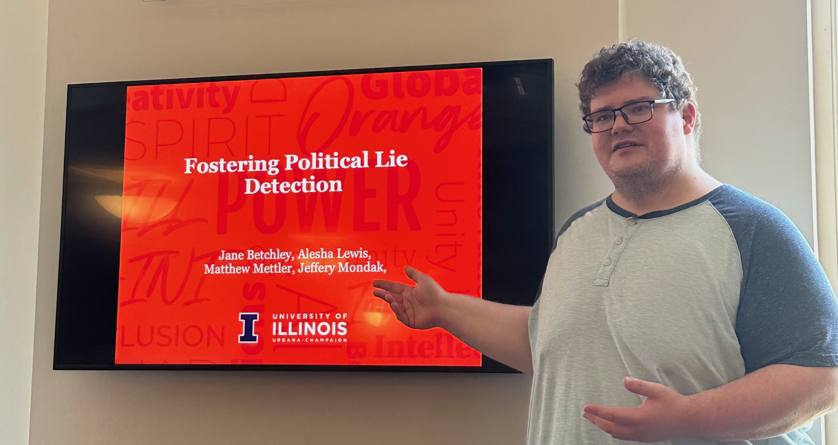Matthew Mettler presenting research